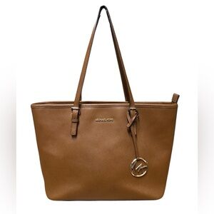 Michael Kors Tan Leather Tote Bag
